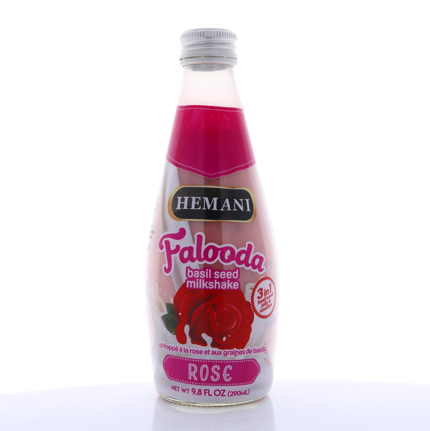HEMANI NonDairy Basil Seeds Milkshake Falooda Drink 9.8 FL OZ (290 mL