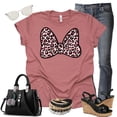 thumbnail image 5 of Minnie Leopard Bow Shirt, Animal Kingdom Shirt, Safari Shirt Casual Short Sleeve Shirt (XX Large, Mauve), 5 of 7