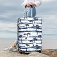 thumbnail image 3 of Lsque Retro Coconut Tree Printed Luggage Cover, Travel Luggage Protector,Scratch and Dirt Resistant, Fits 18-32 Inch Luggage - Small, 3 of 7