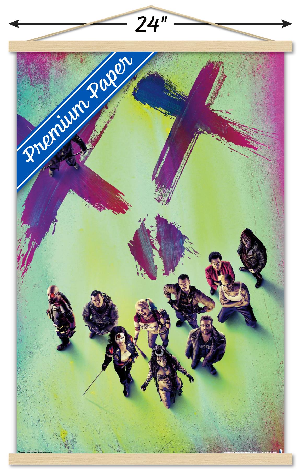 DC Comics Movie - Suicide Squad - Teaser Wall Poster with Wooden Magnetic Frame, 22.375" x 34"