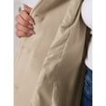 thumbnail image 6 of Agnes Orinda Women's Plus Size Coat Solid Single Breasted Long Fall Winter Outerwear with Pockets 1X Beige, 6 of 7