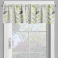 thumbnail image 2 of Ambesonne Abstract Window Valance, Stripes Sketched Leaves, 54" X 12", Green Grey, 2 of 5
