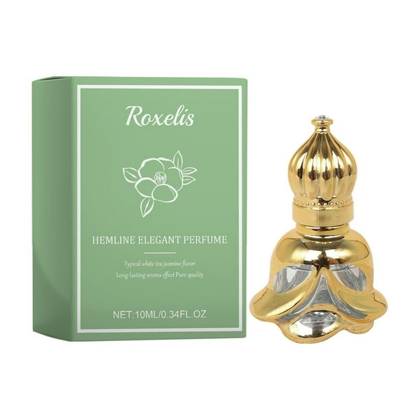 Perfume para hombre Jasmine White Tea Perfumes Contiene aceite de té Extractos picantes de jazmín para mujer Disfrute de la elegancia, tamaño de viaje Aromaterapia concentrada de larga duración (10 ml