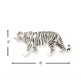 thumbnail image 3 of Zaga Toys, White Male Tiger, Hand-Painted Decorative Figurine, 3 of 4