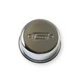 thumbnail image 3 of High Quality Chrome Crankcase Breather Cap | Push-In Round Design | Mr. Gasket Logo | Steel Material, 3 of 6
