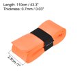 thumbnail image 3 of Unique Bargains 43.3' Non-Slip PU Tennis Racket Overgrip Tape Wraps with Hole Orange 12 Pack, 3 of 7