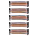 thumbnail image 1 of Cable Multicolor Hembra A Hembra De 20Cm/7,86 Pulgadas, 5 Uds., Cable De Puente De Placa De Pruebas Hembra A Hembra De 40 Pines, Kit De Cable De Cinta Hembra A Hembra Speravity TO002947-00, 1 of 7