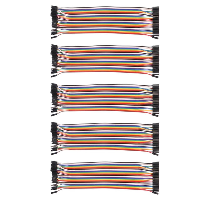 Cable Multicolor Hembra A Hembra De 20Cm/7,86 Pulgadas, 5 Uds., Cable De Puente De Placa De Pruebas Hembra A Hembra De 40 Pines, Kit De Cable De Cinta Hembra A Hembra Speravity TO002947-00