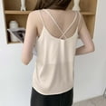 thumbnail image 4 of Annhoo Camisole for Women Casual Solid Color V Neck Lightweight Dressy Tank Tops Spring Sleeveless Shirts, 4 of 4