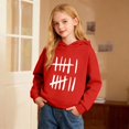 thumbnail image 2 of Wxolcjlv Tween Boys Graphic Pullover Hoodie Tally Mark Print Long Sleeve Novelty Casual Hooded Sweatshirt, Sizes 1-16, 2 of 6