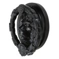 thumbnail image 3 of Hand Forged Cast Iron Black Royal Venetian Lion Head Decorative Door Knocker, 3 of 8