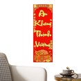 thumbnail image 5 of Spring Festival Couplets, Vietnamese New Year Couplets Wall Decor, Gold Powder Hot Stamping Door Pendant, Traditional Spring Festival Wall Ornaments for Asian Lunar, 5 of 9