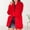 Red, variant on BLTIBY Women's Faux Fur Jacket 2024 Fall Winter Coats Solid Color Fleece Thicked Mid Length Long Sleeve Shaggy Warm Outerwear with Pockets Fashion Clothes Blue L