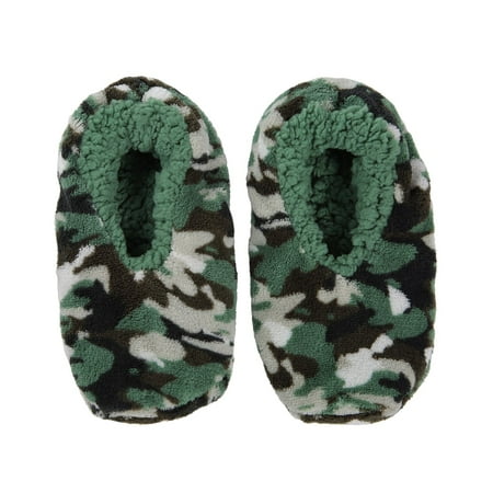 MeMoi Boys Camo Slippers | Little Boys Slippers and Slippers for Kids M / Green MKF5 2538