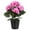 Pink Purple, variant on HonorHut Artificial Potted Plant Garden Plants Decor Flowers Planter Pot Outdoors Spring Summer Decoration For Office Room Kitchen Red