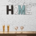 thumbnail image 2 of [Big Save!]Rustic Wood Text Decorative Sign of ”HOME”，Free Standing Ornaments Wooden Cutout Letters Multicolor, 2 of 6