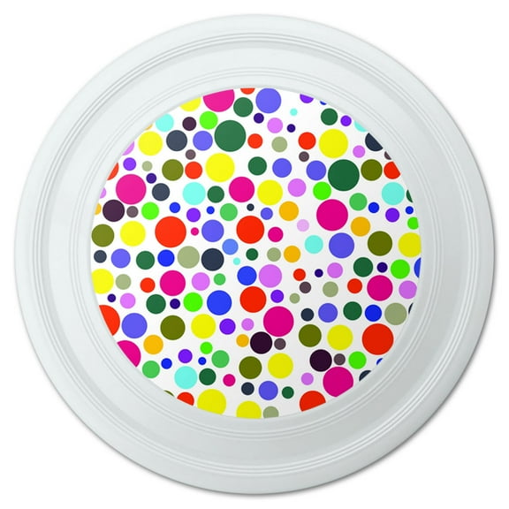 Rainbow Polka Dots Novelty 9" Flying Disc