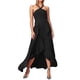 thumbnail image 1 of Vestido de fiesta de verano fluido para mujer con tirantes con volantes: elegante color liso, tejido ligero, cómodo para ocasiones especiales., 1 of 5