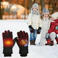 thumbnail image 2 of Sunshinehomely Kids Snow Gloves Black Waterproof Windproof Skiing Gloves for Kids Winter Ski Gloves Warm Mittens for Boys and Girls Ages 5-9, 2 of 7