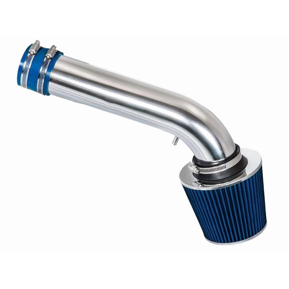 Rtunes Racing Short Ram Air Intake Kit   Filter Combo BLUE Compatible For 05-09 Chrysler 300/05-09 Dodge Magnum/Charger 2.7L V6