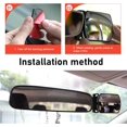 thumbnail image 4 of Car Interior Rearview Baby Mirror, Wide Angle Convex High-definition Curved Rotatable Rear Seat Infant Observation Assist Tool, Universal for Most Cars (White) -, 4 of 6