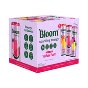 Bloom Nutrition Sparkling Energy Drink, Variety, 12 fl oz Cans, 12 Pack