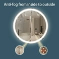 thumbnail image 2 of Sinber 36" Round Makeup Vanity Wall LED Bathroom Mirrors with Illuminated Light and D-Fog MA04R36TD-OK, 2 of 13