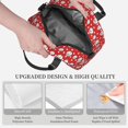 thumbnail image 3 of Naloa Cute Baseball Print Lunch Bag for Women & Men Insulated Lunch Box or Cooler Lunch Tote Bags for Work, Travel, Outdoor, 3 of 5