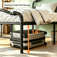 thumbnail image 3 of Apextella 14 in Twin XL Metal Platform Bed Frame with Vintage Wavy Headboard, No Box Spring Needed, Underbed Storage, 3 of 7