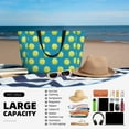 thumbnail image 5 of Wukai Ball Tennis Print Zipper Bag,large Beach Tote Bag,Waterproof Sandproof Bag,Grocery and Picnic Tote Travel Bag, 5 of 5