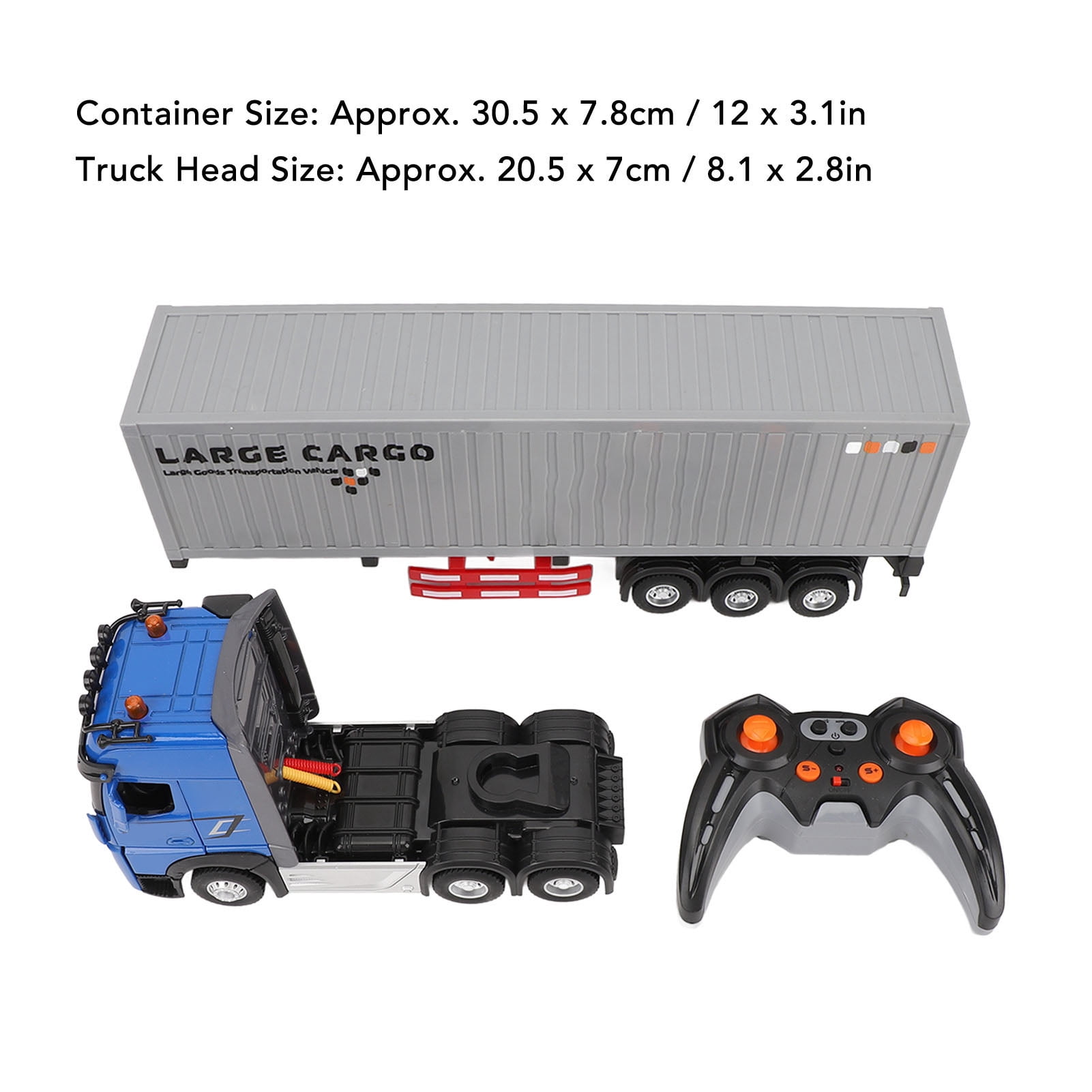 Ashata Jouet de semi-camion RC Jouet Semi-camion RC avec portes ouvrantes, porte-conteneur, musique en alliage, camion jeux jouet - Jeux - Jouets Ashata Jouet de semi-camion RC Jouet Semi-camion RC avec portes ouvrantes, porte-conteneur, musique en alliage, camion jeux jouet - Jeux - Jouets