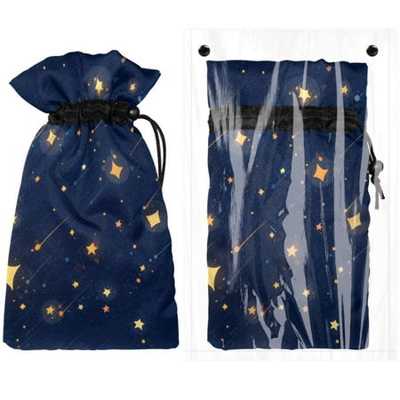 

Josid Stars Pattern Reusable Outdoor Faucet Insulation Covers Waterproof and Freeze-Resistant Spigot Protector Bags 2 Pack 11 x 6.9