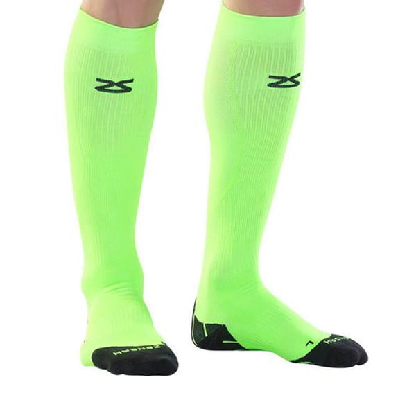 Zensah Tech+ Compression Socks-XL-Neon Green - Walmart.com - Walmart.com