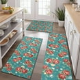 thumbnail image 2 of Pioneer Flower Floral Print Pattern Kitchen Rugs Sets Of 3,Kitchen Runner Rugs Non Skid Washable,Decorative Kitchen Floor Mats for Kitchen,Sink,Laundry,17"x30"+ 17"x47" + 17"x59", 2 of 6