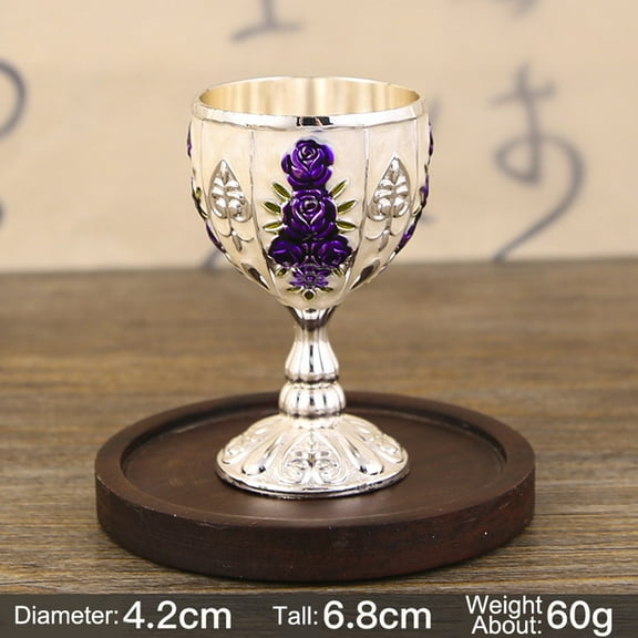 30Ml Vintage Wine Cup Wine Glasses Retro Wine Cup Goblet Vintage European- Style Champagne- Cocktail Glasses Kitchen Home Decor