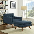 thumbnail image 2 of Hawthorne Collection Chaise d'Appoint avec Pouf en Azur, 2 of 6