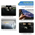 thumbnail image 2 of Starry Sky Shells Car Windshield Sun Shade Foldable Car Front Window Visor Heat and UV Protection 53x23.5, 2 of 8