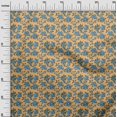 thumbnail image 3 of oneOone Viscose Chiffon Yellow Fabric Floral Retro Sewing Craft Projects Fabric Prints By Yard 42 Inch Wide, 3 of 5