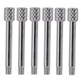 thumbnail image 1 of Langgg 6pcs Brass Electric Guitar Tremolo Bridge Saddle Clamp String Screws Silver, 1 of 8