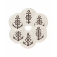 thumbnail image 7 of 15 Inch Round Placemats Set of 6, Nautical Anchor Non Slip Heat Insulation PP Table Mats, Vintage Coastal Rudder Farmhouse Beige Washable Place Mats for Kitchen Dining Party Table Decor, 7 of 7