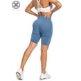 thumbnail image 6 of Luxtrada Women's Activewear Solid Workout Cycling Yoga Running High Waist Pants Biker Shorts, 6 of 6