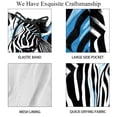 thumbnail image 4 of luoweisi Men's Beach Shorts Quick Dry Swim Trunks with Mesh Lining Zebra M, 4 of 5