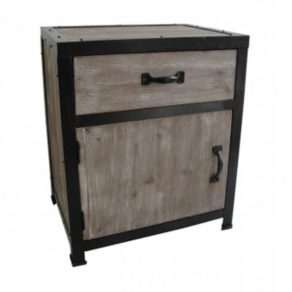 Industrial End Table