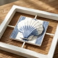 thumbnail image 4 of Blue White Distressed Nautical Starfish Wall Hanging Decor with Fishing Net, Mediterranean Coastal Beach Wall Art Ornament, Decor for Homestay Background Wall Living Room Bathroom, 4 of 7