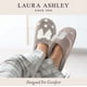 thumbnail image 5 of Zapatillas Laura Ashley de felpa gris para mujer, talla XL, 5 of 5