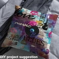 thumbnail image 2 of Castle Fairy Vinyl Guitar Fabric by the Yard 1 Yard,Abstract Vintage Home Decor Fabric by the Yard,Hippie Graffiti Room Decor Fabric by the Yard,Luxury Bedroom Decor, 2 of 6