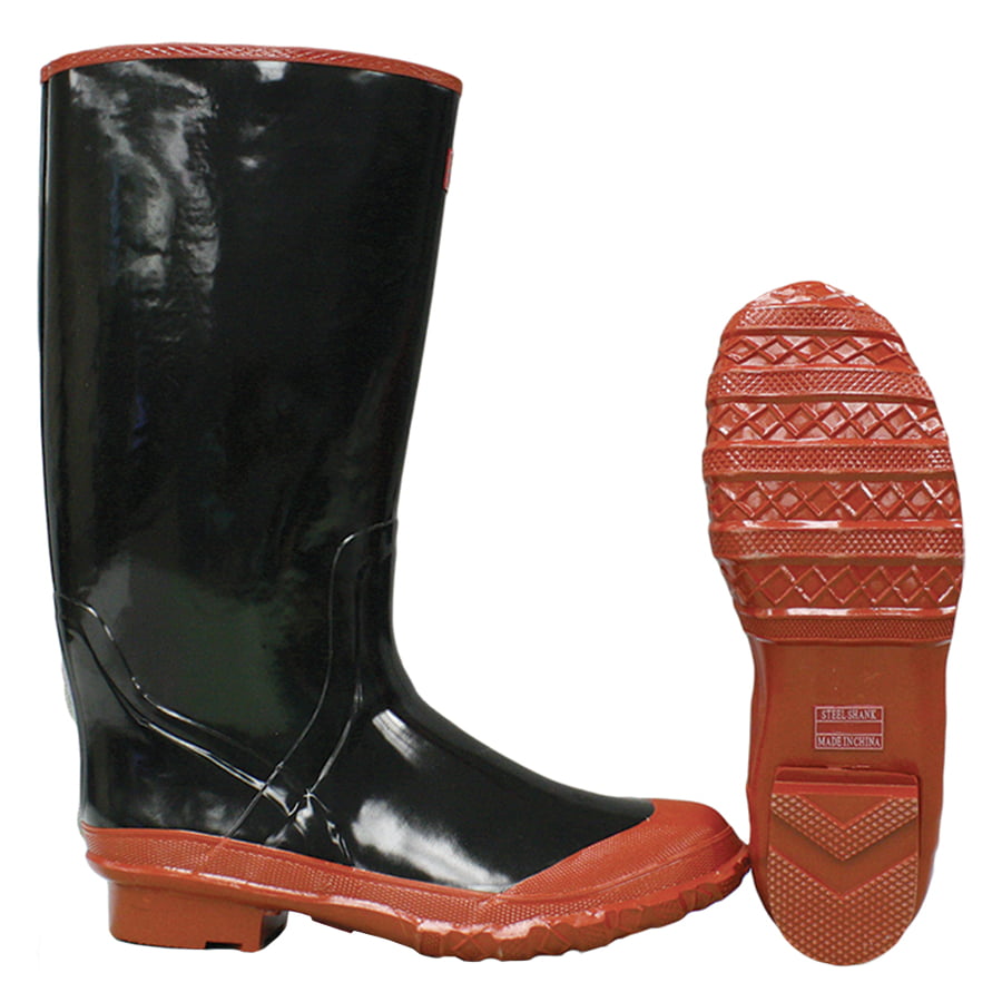 9 Steel Toe Knee Majestic Glove 8201/9 Rubber Boot Black 9 Majestic Gloves 