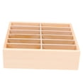 thumbnail image 4 of OULII Cell Phones Storage Box Desktop Wooden Organizer Khaki Display Classroom 1Set, 4 of 8