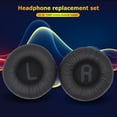 thumbnail image 2 of Sywqhk 1 par de almohadillas blandas para JBL Tune 500BT almohadillas de espuma de cuero proteico (negro), 2 of 9
