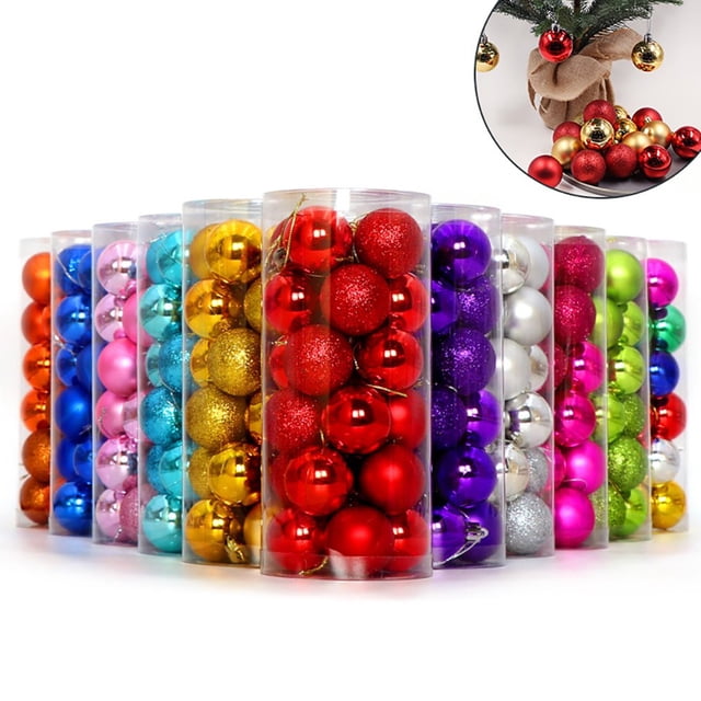 Glittering Baubles Balls Christmas Tree Ornament Party Hanging Decoration